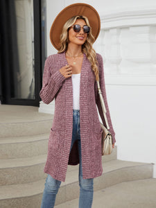 Open Front Long Sleeve Cardigan (multiple color options)