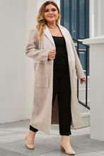 Load image into Gallery viewer, Collared Neck Buttoned Longline Coat
