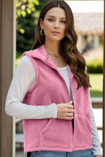 Load image into Gallery viewer, Zip Up Vest Coat with Pockets (multiple color options)
