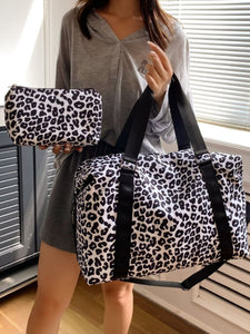 Oxford Cloth Leopard 2-Piece Bag Set (multiple color options)