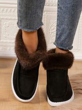 Load image into Gallery viewer, Faux Fur Suede Round Toe Sneakers (multiple color options)
