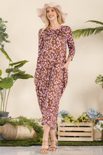 Load image into Gallery viewer, Leopard Contrast Dress with Pockets
