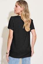 Load image into Gallery viewer, Bamboo Breeze V-Neck High-Low T-Shirt (multiple color options)
