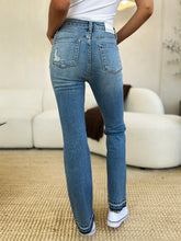 Load image into Gallery viewer, Judy Blue Mid Rise Destroyed Hem Distressed Jeans
