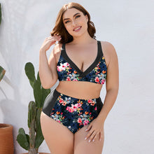 Load image into Gallery viewer, Floral High Waist Two-Piece Swim Set (2 color options)
