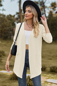 Open Front Long Sleeve Cardigan (multiple color options)