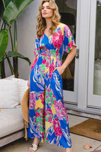 Load image into Gallery viewer, Blossom Back-Tie Bash Floral Jumpsuit
