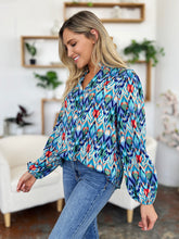 Load image into Gallery viewer, Printed Balloon Sleeve Blouse
