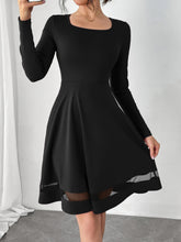 Load image into Gallery viewer, Square Neck Long Sleeve Mini Dress (multiple color options)
