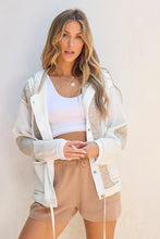 Load image into Gallery viewer, Drawstring Color Block Long Sleeve Jacket (multiple color options)
