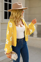 Load image into Gallery viewer, Floral Open Front Fuzzy Cardigan (multiple color options)
