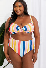 Load image into Gallery viewer, Take A Dip Twist High-Rise Bikini in Stripe
