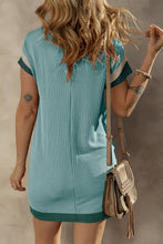 Load image into Gallery viewer, Textured Round Neck Short Sleeve Dress (multiple color options)
