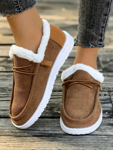 Fluff Round Toe Flat Slip-Ons (multiple color options)