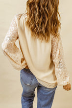 Load image into Gallery viewer, Tassel Tie Neck Long Sleeve Blouse
