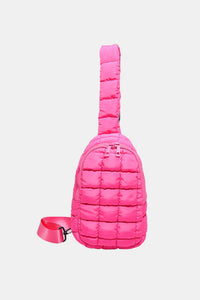 Quilted Nylon Crossbody  Bag  (multiple color options)