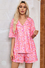 Load image into Gallery viewer, Flower Half Sleeve Top and Shorts Lounge/PJ Set  (multiple color options)
