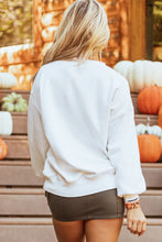 Load image into Gallery viewer, Pumpkin Round Neck Long Sleeve Sweatshirt
