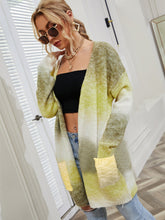 Load image into Gallery viewer, Pocketed Open Front Gradient Cardigan (multiple color options)
