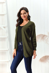 Open Front Long Sleeve Cardigan (multiple color options)