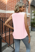 Load image into Gallery viewer, Eyelet Square Neck Tank (multiple color options)
