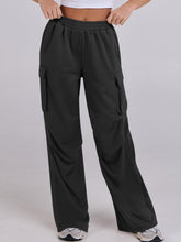 Load image into Gallery viewer, Elastic Waist Wide Leg Pants with Pockets (multiple color options)
