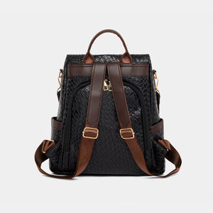 PU Leather Backpack Bag (multiple color options)