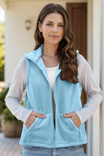 Load image into Gallery viewer, Zip Up Vest Coat with Pockets (multiple color options)
