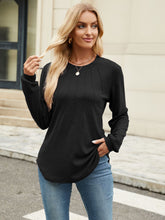 Load image into Gallery viewer, Round Neck Long Sleeve Top (multiple color options)
