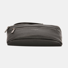 Load image into Gallery viewer, David Jones PU Leather Double Zipper Adjustable Belt Bag
