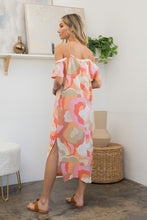 Load image into Gallery viewer, Printed Side Slit Midi Dress
