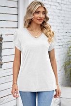 Load image into Gallery viewer, Twist &#39;n Chill V-Neck Short Sleeve Top (multiple color options)
