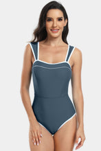 Load image into Gallery viewer, Contrast Trim Wide Strap Two-Piece Swim Set (multiple color options)
