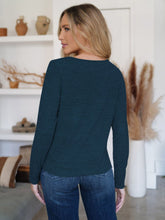 Load image into Gallery viewer, Button Up Round Neck Long Sleeve Cardigan (multiple color options)
