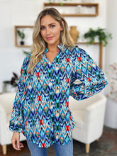 Load image into Gallery viewer, Printed Balloon Sleeve Blouse
