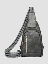 Load image into Gallery viewer, PU Leather Adjustable Strap Crossbody Bag (multiple color options)
