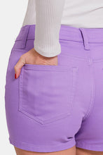 Load image into Gallery viewer, High Waist Denim Shorts in Lavender
