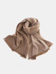 Raw Hem Heathered Polyester Scarf (multiple color options)