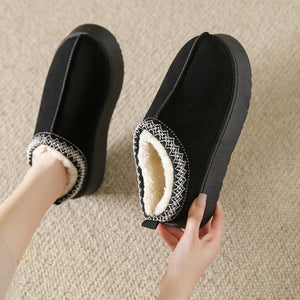 Faux Fur Center-Seam Slippers (multiple color options)