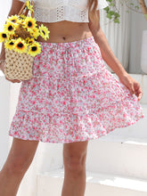 Load image into Gallery viewer, Printed Elastic Waist Mini Skirt (multiple color options)
