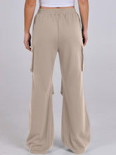 Load image into Gallery viewer, Elastic Waist Wide Leg Pants with Pockets (multiple color options)
