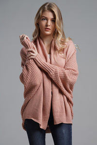 Open Front Batwing Sleeve Cardigan (multiple color options)