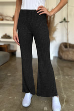 Load image into Gallery viewer, Ribbed High Waist Flare Pants (multiple color options)
