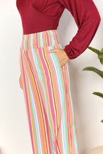 Load image into Gallery viewer, Bohemian Rhapsody Striped Smocked Waist Pants with Pockets
