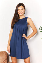 Load image into Gallery viewer, Touch of Simplicity Round Neck Sleeveless Mini Dress (multiple color options)
