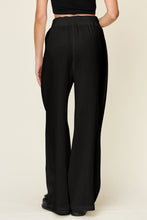 Load image into Gallery viewer, Texture Drawstring Wide Leg Pants (multiple color options)
