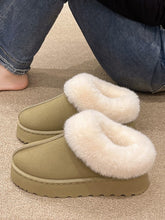 Load image into Gallery viewer, Fluff Trim Round Toe Booties (multiple color options)
