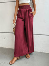 Load image into Gallery viewer, Perfee Wide Leg Pants with Pockets (multiple color options)
