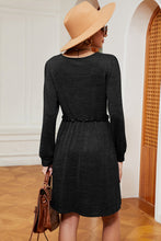 Load image into Gallery viewer, Frill Square Neck Long Sleeve Dress (multiple color options)
