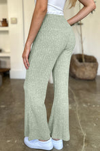 Load image into Gallery viewer, Ribbed High Waist Flare Pants (multiple color options)
